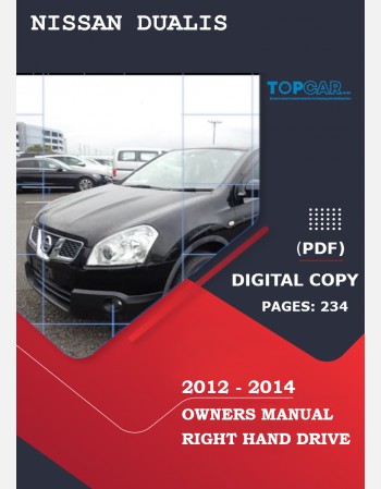 nissan dualis 2012 2013 2014 owners manual